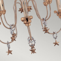 Luminosa Lighting Elstead Mignon 8 Light Chandelier Gold And Silver Finish, E14 - thumbnail 4