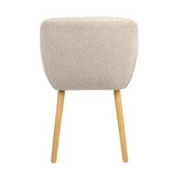 Luciano Upholstered Armchair In Premium Textured Linen Beige - thumbnail 7