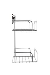 Croydex Stick'n'lock Chrome Effect Steel Shower Caddy (W)25Cm - thumbnail 3