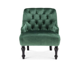 Velvet Bottle Green Armina Accent Chair - thumbnail 4