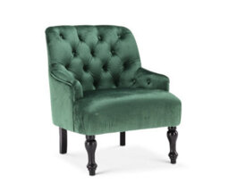 Velvet Bottle Green Armina Accent Chair - thumbnail 5