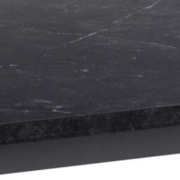 Wyld Haus Stovring Black Marble Effect Dining Table With Black U-Shaped Metal Legs - thumbnail 5