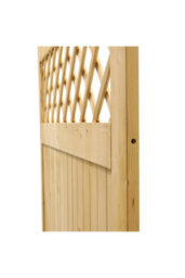 Garden Sanctuary Freestanding Garden Gate Outdoor Entrance Wooden Fence Gate With Latch 90Cm X 180Cm - thumbnail 5