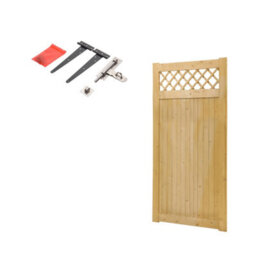 Garden Sanctuary Freestanding Garden Gate Outdoor Entrance Wooden Fence Gate With Latch 90Cm X 180Cm - thumbnail 3