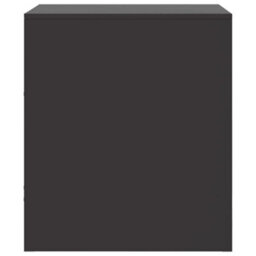 Berkfield Bedside Cabinet Black 34.5X39X44 Cm Steel - thumbnail 8