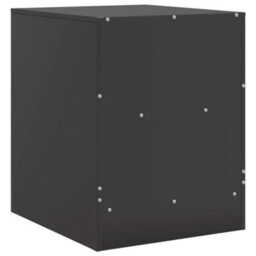 Berkfield Bedside Cabinet Black 34.5X39X44 Cm Steel - thumbnail 9