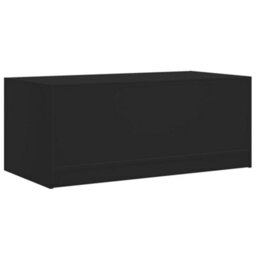 Berkfield Coffee Table With Glass Doors Black 102X50X42 Cm - thumbnail 8