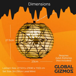 Global Gizmos Halloween Lantern String Lights - thumbnail 3