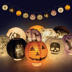 Global Gizmos Halloween Lantern String Lights - thumbnail 1