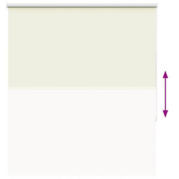 Berkfield Roller Blind Blackout Off White 140X150 Cm Fabric Width 136.6 Cm Polyester - thumbnail 9