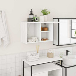 Vidaxl Bathroom Wall Cabinet White 60X25X40 Cm Engineered Wood - thumbnail 1