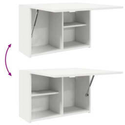 Vidaxl Bathroom Wall Cabinet White 60X25X40 Cm Engineered Wood - thumbnail 9