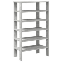 Berkfield Shoe Rack Concrete Oak 61X32X105 Cm Engineered Wood - thumbnail 2