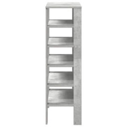 Berkfield Shoe Rack Concrete Oak 61X32X105 Cm Engineered Wood - thumbnail 5