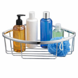 Plum&clay Solid Brass Single Corner Chrome Shower Basket - thumbnail 2