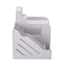 Living And Home White Desktop Letter Tray Desk Organiser - thumbnail 3