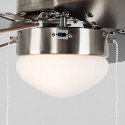 "Valuelights Typhoon 30"" 6 Blade Chrome & Black Ceiling Fan With Bulb" - thumbnail 7