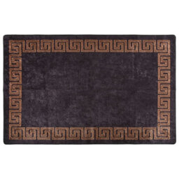 Walplus Rug Washable 80X150 Cm Black And Gold Anti Slip - thumbnail 1