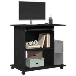 Walplus Computer Desk Black Oak 80X50X75 Cm Engineered Wood - thumbnail 4