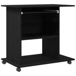 Walplus Computer Desk Black Oak 80X50X75 Cm Engineered Wood - thumbnail 2