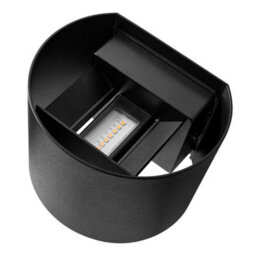 Nordlux Milda Outdoor Wall Light Black Aluminium Sensor Intergrated Led Weatherproof - Mains Powered, Ip44 - thumbnail 4