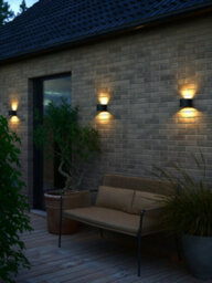 Nordlux Milda Outdoor Wall Light Black Aluminium Sensor Intergrated Led Weatherproof - Mains Powered, Ip44 - thumbnail 8