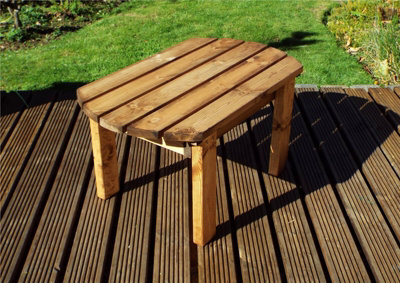 Charles Taylor Wooden Garden Traditional Side Coffee Table 53Cm 79Cm 42Cm Fp - image 1