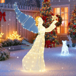 5Ft Lighted Angel Christmas Decoration - thumbnail 3