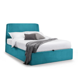 Oakham Nectarine Ottoman Storage Bed - Teal -  Double (135Cm) - thumbnail 1