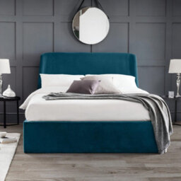 Oakham Nectarine Ottoman Storage Bed - Teal -  Double (135Cm) - thumbnail 3