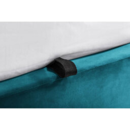 Oakham Nectarine Ottoman Storage Bed - Teal -  Double (135Cm) - thumbnail 6