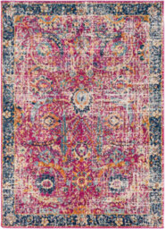 Livabliss Harput-Vintage Blue Beige Grey Burgundy Traditional Boho Living Dining Bedroom Rug 160 X 220 Cm Easy Care, Non Shedding - thumbnail 1