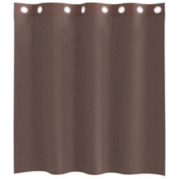 Berkfield Voile Curtains With Grommets 2 Pcs Brown 140X140 Cm - thumbnail 4