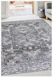The Rugs Maestro Collection Vintage Design Rug In Grey & Pink  3118 Gb22 - thumbnail 2