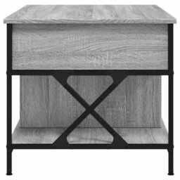 Berkfield Coffee Table Grey Sonoma 100X55X50 Cm Engineered Wood And Metal - thumbnail 6