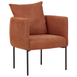 Beliani Armchair Malmos Fabric Golden Brown