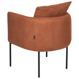 Beliani Armchair Malmos Fabric Golden Brown - thumbnail 6
