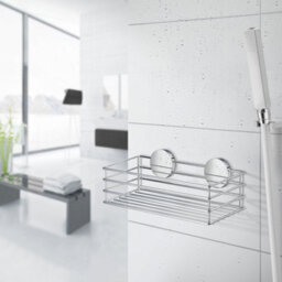Beslagsboden - Shower Basket In Chromed Stainless Steel, Self-Adhesive - thumbnail 2