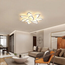 10Heads Led Dimmable Ceiling Light Flower 90W Warm White Chandeliers Livingroom - thumbnail 5