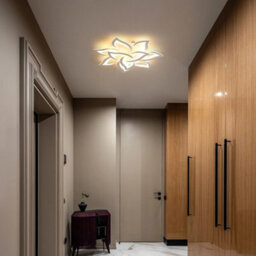 10Heads Led Dimmable Ceiling Light Flower 90W Warm White Chandeliers Livingroom - thumbnail 4
