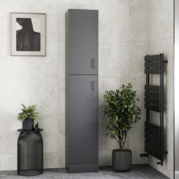Aveli Black Tall Bathroom Cabinet 1900 X 350 X 300mm