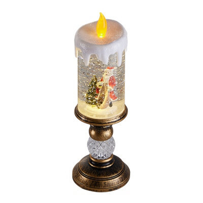 Living And Home Christmas Decorations Led Candle Crystal Lamp 8.5Cm Dia X 26Cm H - image 1