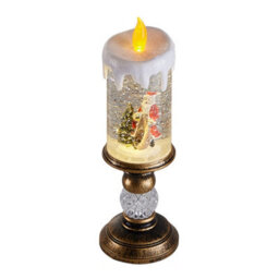 Living And Home Christmas Decorations Led Candle Crystal Lamp 8.5Cm Dia X 26Cm H - thumbnail 1