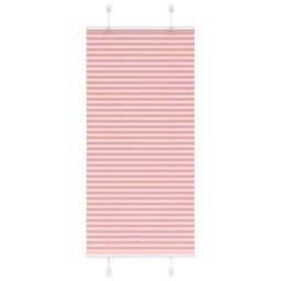 Berkfield Pleated Blind Pink 60X100 Cm Fabric Width 59.4 Cm Polyester