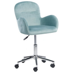 Beliani Desk Chair Priddy Velvet Mint Green - thumbnail 6