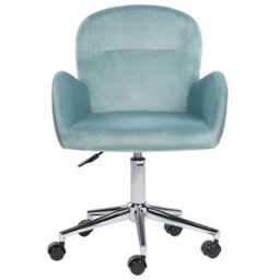 Beliani Desk Chair Priddy Velvet Mint Green - thumbnail 5