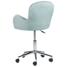 Beliani Desk Chair Priddy Velvet Mint Green - thumbnail 7