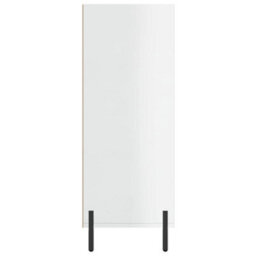 Berkfield Shelf Cabinet High Gloss White 69.5X32.5X90 Cm Engineered Wood - thumbnail 5