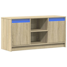 Berkfield Tv Cabinet With Led Sonoma Oak 100X34X50 Cm Engineered Wood - thumbnail 3