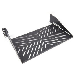 Kenable Pro Vented Cantilever Shelf 2U 250mm Deep Black For 19 Inch Data Cabinet - thumbnail 5